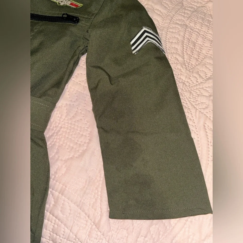 Top Gun Kids Green Flight Suit Costume